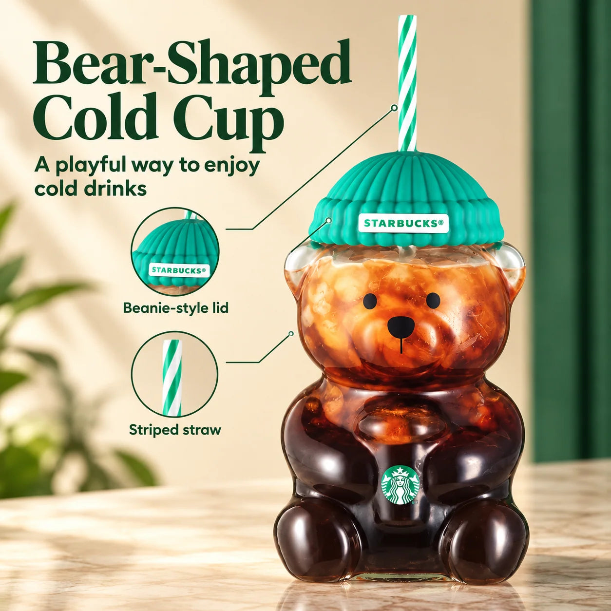 STARBUCKS BEARISTA® COLD CUP ORIGINAL GLASS 20OZ