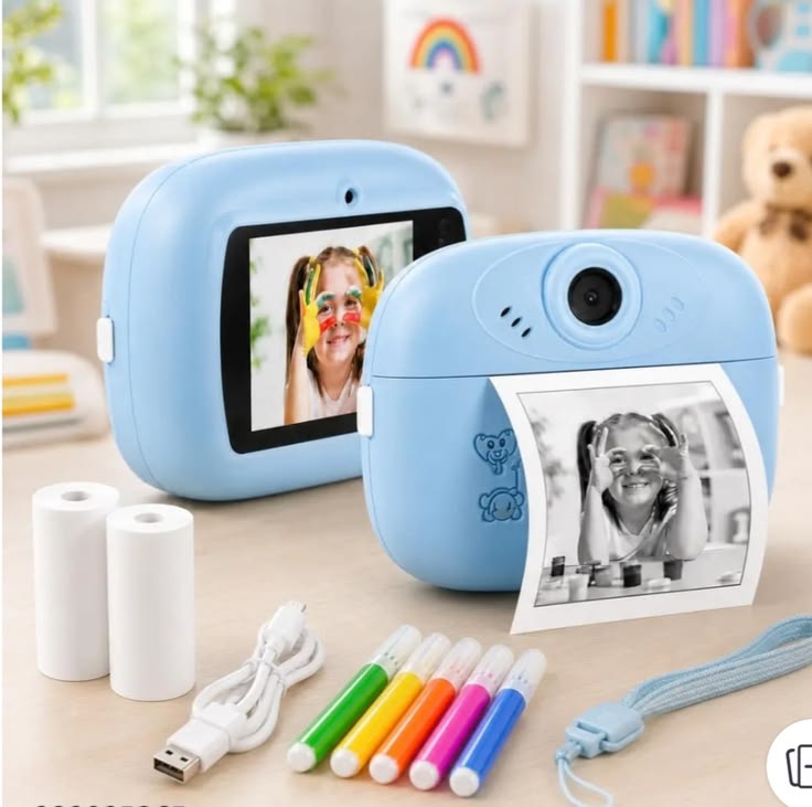 Smart Digital Dual Lens instant Print camera For kids 1080 P Vedio Recorder & Selfie Camera