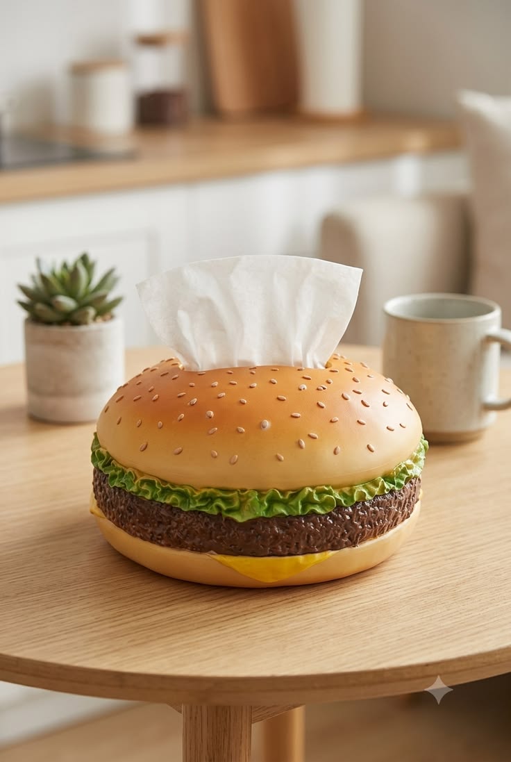 MMO PVC tissue box, not a McDonald's burger