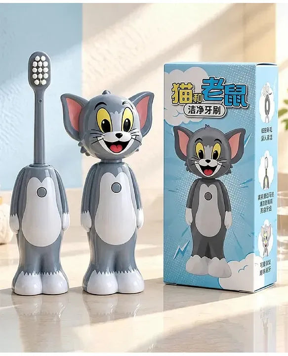 Cute Tom and Jerry Cartoon KidsToothbrush Set – Soft Bristle Oral Care Brush for Children