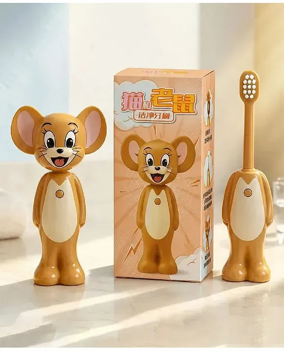 Cute Tom and Jerry Cartoon KidsToothbrush Set – Soft Bristle Oral Care Brush for Children